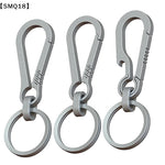 Titanium Buckles EDC Outdoor Tool Titanium Alloy Keychain Tiranium Buckle Key Ring Ca alternate view