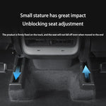 Seat Rail Protector Anti-kick Rear Seat Slide Rail Cover | Tesla Model 3 Y Juniper 20 lifestyle view