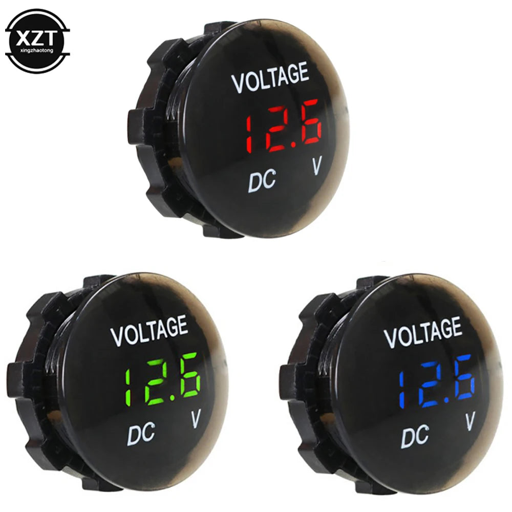 DC 12V-24V Digital Panel Voltmeter | Voltage Meter Tester with LED Display for Car Boat ATV