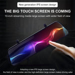 Touch Screen 1080P HD Automotive Driving Recorder Front & Rear Dashcam with Interior Car Camera, Photo Mode, AVI Video Format, Car Electronics Accessory