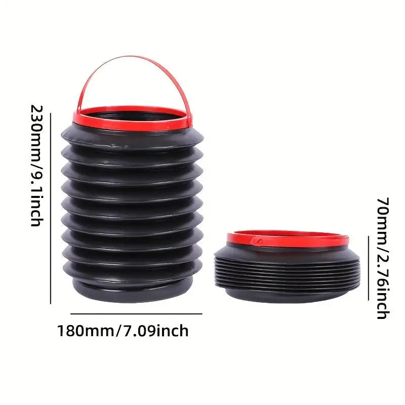 Foldable Car Trash Can Camping Storage Box Portable Fishing Bucket alternate view
