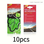 Natural Scented Tea Paper Car Air Freshener | Vanilla Perfume Leaf Shape Hanging Frag lifestyle view
