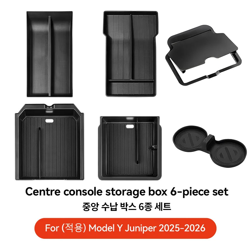 For Tesla Model 3/Y/Highland/Juniper 2026 Center Armrest Hidden Storage Box | Cup Hol alternate view
