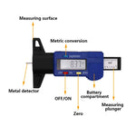 Digital Car Tyre Tread Depth Gauge | 0-25.4mm ABS Plastic Tire Wear Detection Tool lifestyle view