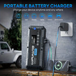 4 In 1 Car Jump Starter with LED Lighting 4000A Portable Car Battery Charger Power Bank Tire Inflator Pump 160PSI Air Compressor