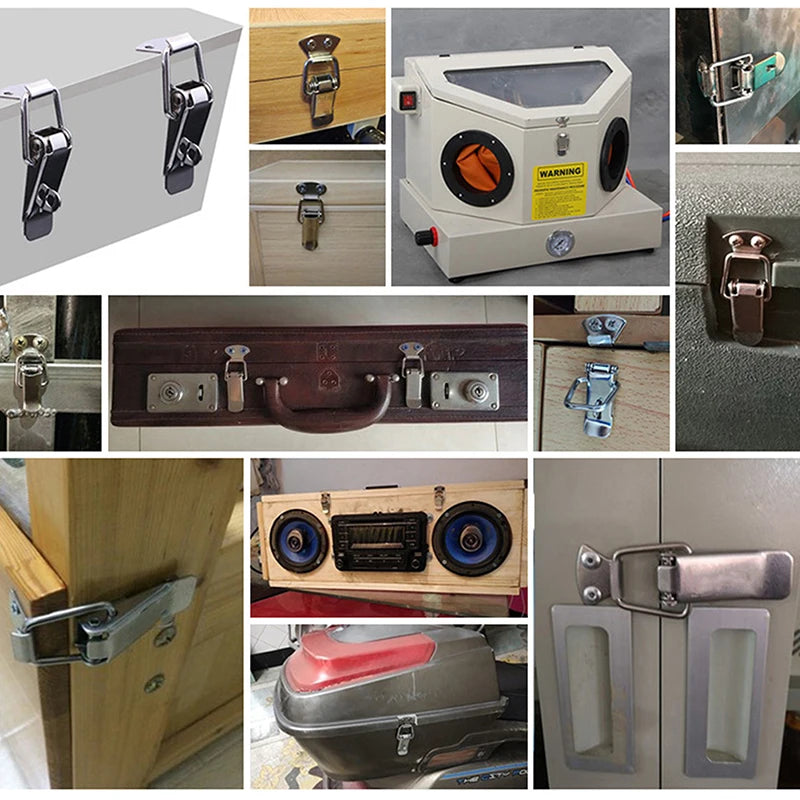 4pcs Duck-mouth Buckle Stainless Steel Vintage Mini Lock Chest Box Gift Suitcase Case lifestyle view