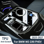 TPU PPF Protection Film For BMW M5 G90 PHEV 2027 2026 2025 LCD GPS Navigation Gear Panel Center Cons
