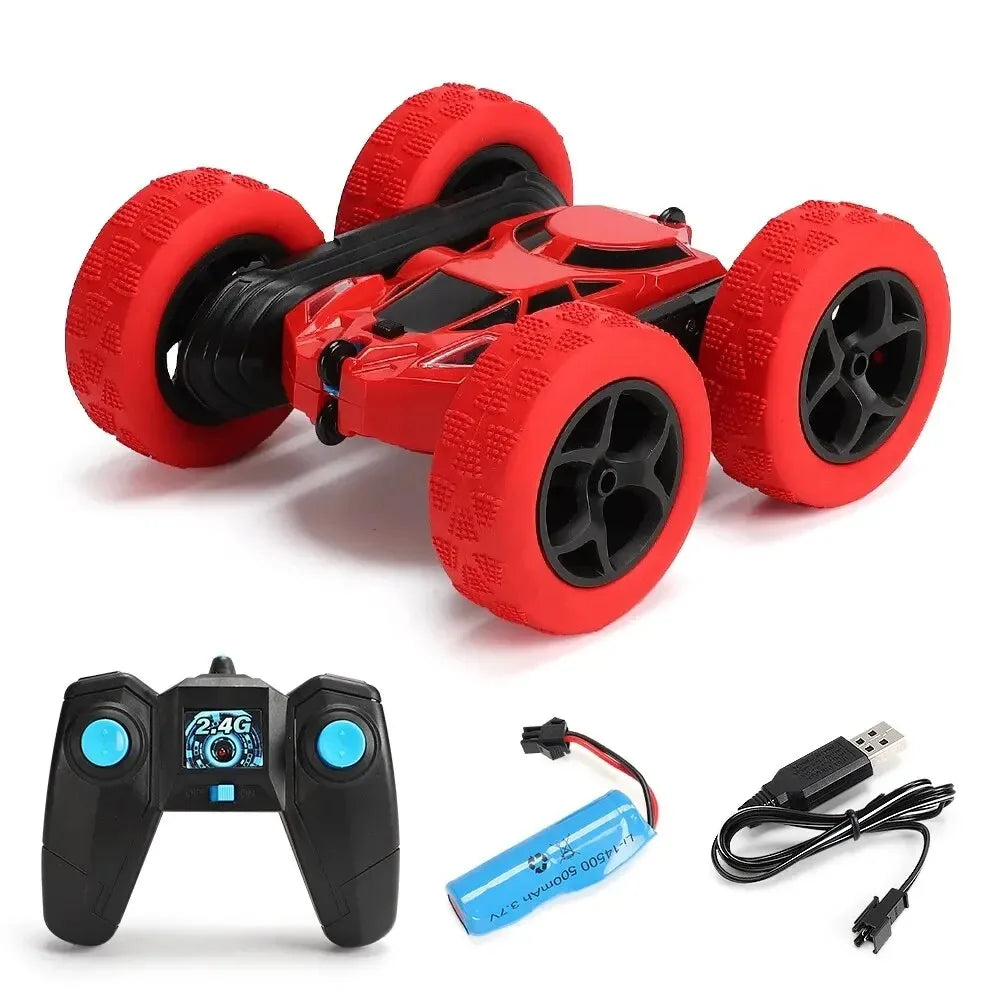 RC Stunt Car Children Double Sided Flip 2.4G Remote Control 360 Deree Rotation Off Ro lifestyle view