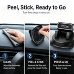 One-Hand Operated Dash Phone Clip, Shockproof 360° Rotatable Holder for Car, Perfec additional angle
