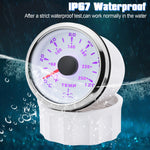 2" 52mm Water Temperature Gauge 0~120℃ 7 Color Backlight | Universal Marine Car Boat RV detail view