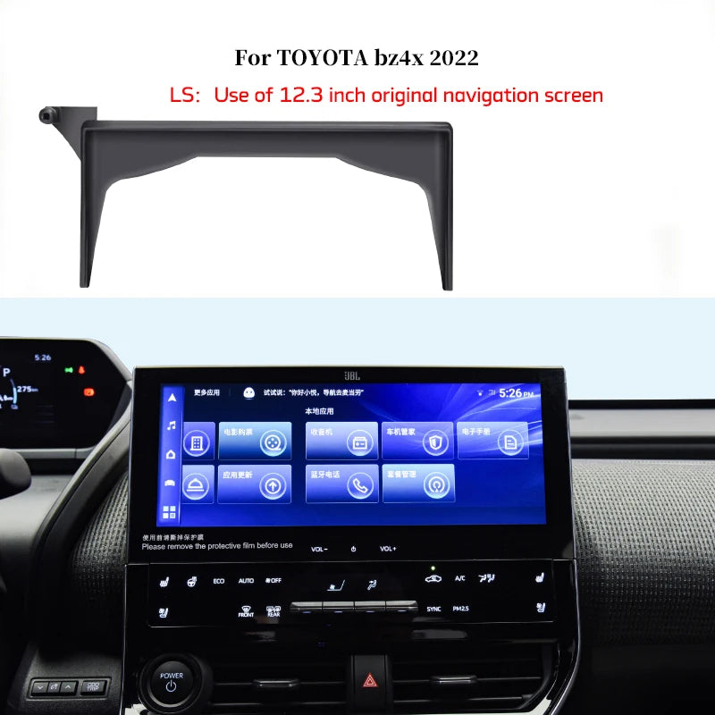 Car Screen Mounted Phone Holder For Car Cell Stand in Toyota bz4x Mobile Phone Navigation Bracket Auto Interior Accessories
