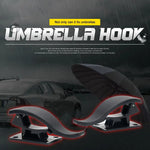 2Pcs PP Car Trunk Umbrella Holder Hooks close-up view