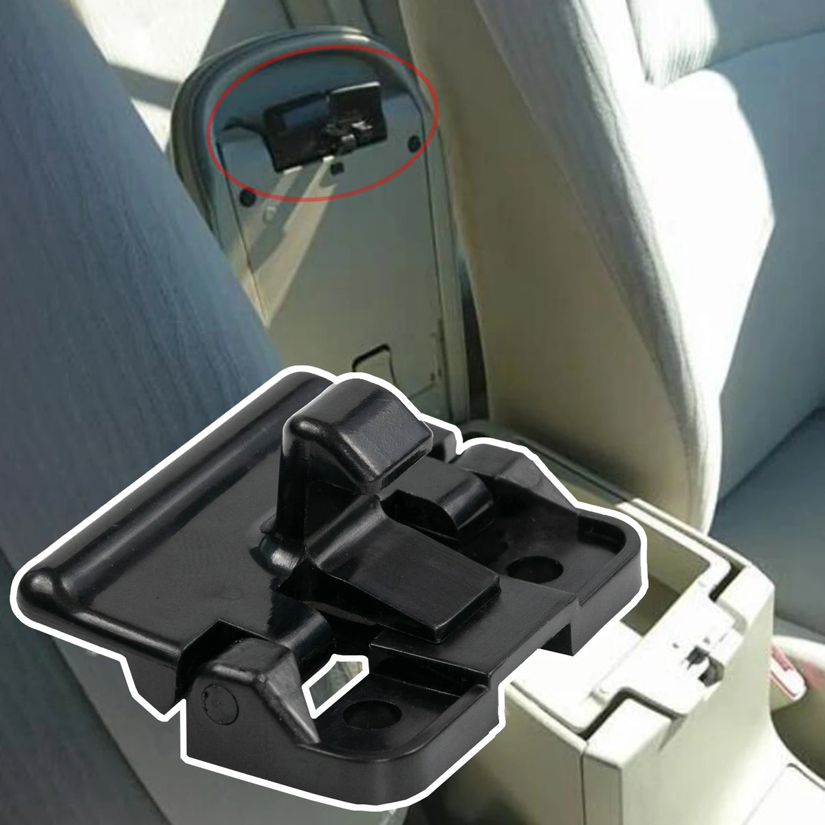 Car Arm Rest Lid Latch Clip Lock Center Console For Toyota Solara XV30 Tacoma Caldina T240 Hilux AN10 Innova AN40 Fortuner AN50