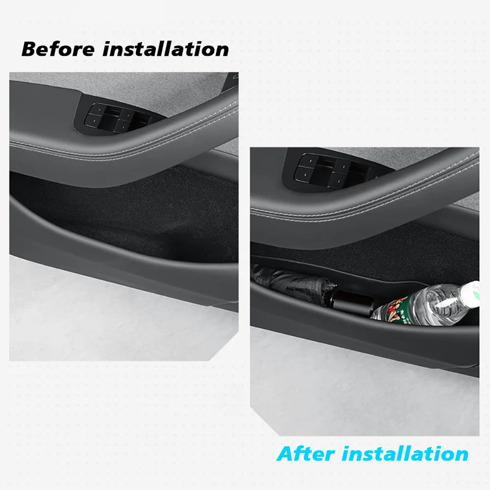 TESY For Tesla Model YL Y Launch Juniper 2025-Latest Car Door Side Storage Box Front Rea detail view