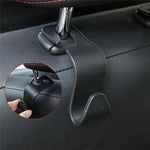 Black Car Seat Back Hook for Bags detail view