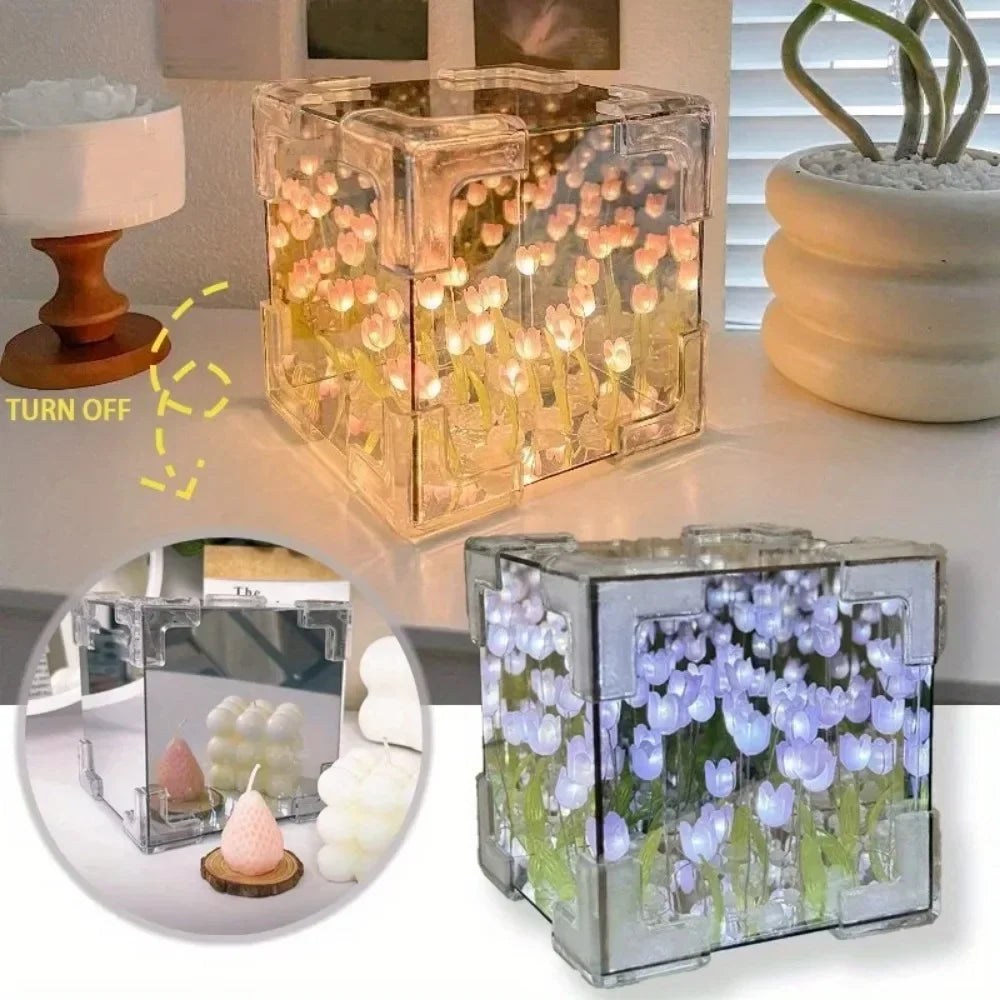 DIY Tulip Sea Mirror Night Light Kit