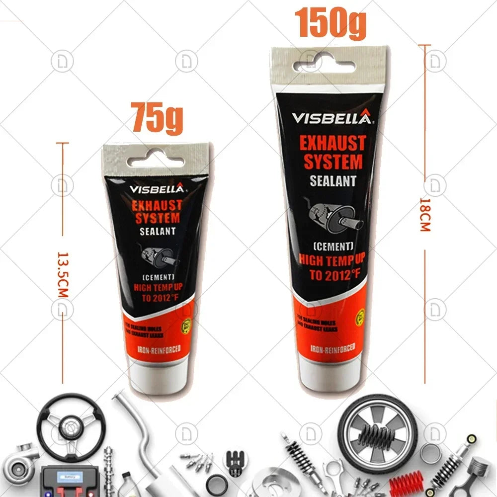 High Temperature Sealant | Car Exhaust Pipe Repair Kit close-up view