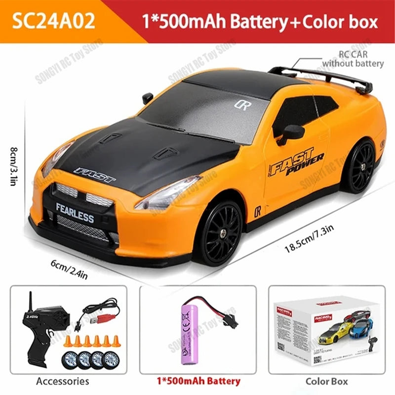 RC Drift Car 4WD Remote Control High Speed Racing Vehicle with LED Lights 2.4GHz Radi alternate view