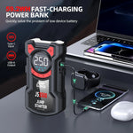 PAIVIROKU 5-in-1 Multifunctional Air Pump Jump Starter with Air Compressor 3000A Peak/150PSI Battery Jump Starter Digital Tire Inflator