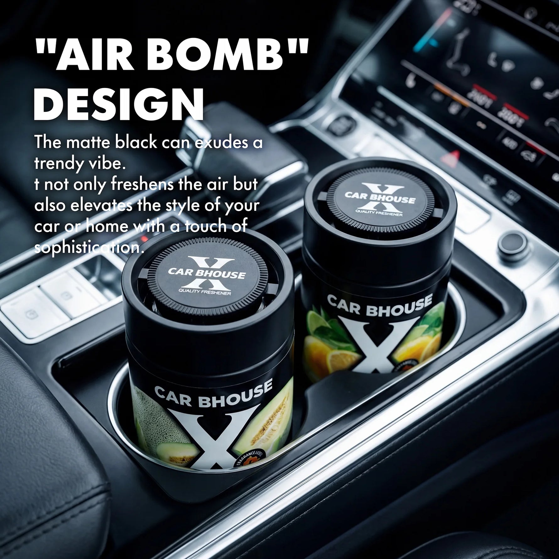 Portable Car Air Freshener | Solid Fiber Cotton Diffuser with Tropical Fruit Scent alternate view