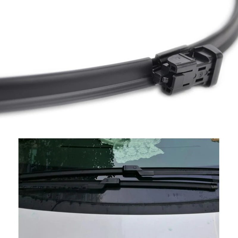 Front Rear Wiper Blades Set for Peugeot 3008 2009-2016 | Push Button Connection close-up view