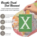 Car Air Freshener Natural Aromatherapy Tea Paper Hanging Perfume | Vanilla Auto Interi close-up view