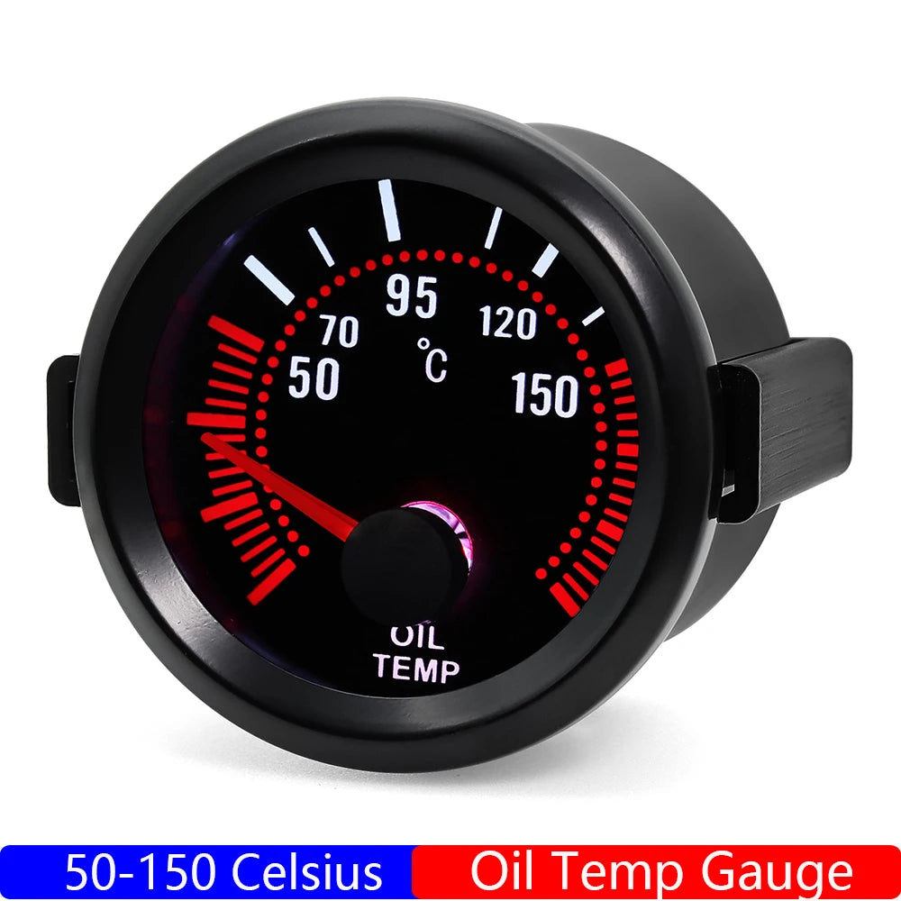 Universal Gasoline Car 2" 52MM Tachometer Water Temperature Oil Temp Boost Meter PSI Bar detail view