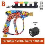 Graffiti Design High Pressure Washer Gun | 4350PSI Multi-Functional Tool with Foam Bo lifestyle view
