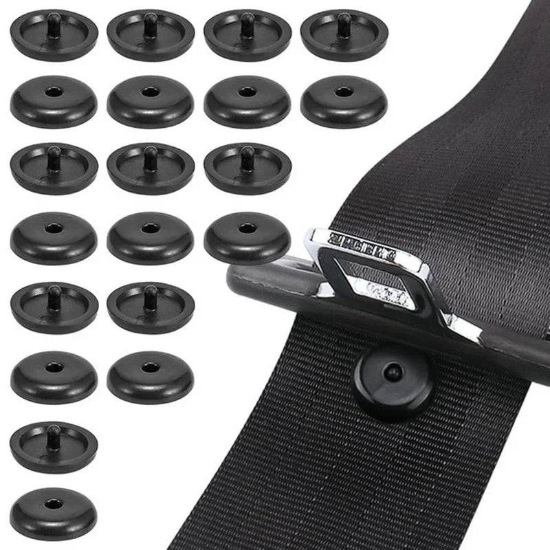 5/10pcs Car Safety Seat Belt Stopper Buckle Auto Seat Belt Spacing Limit Stop Plastic Anti-slip Seat