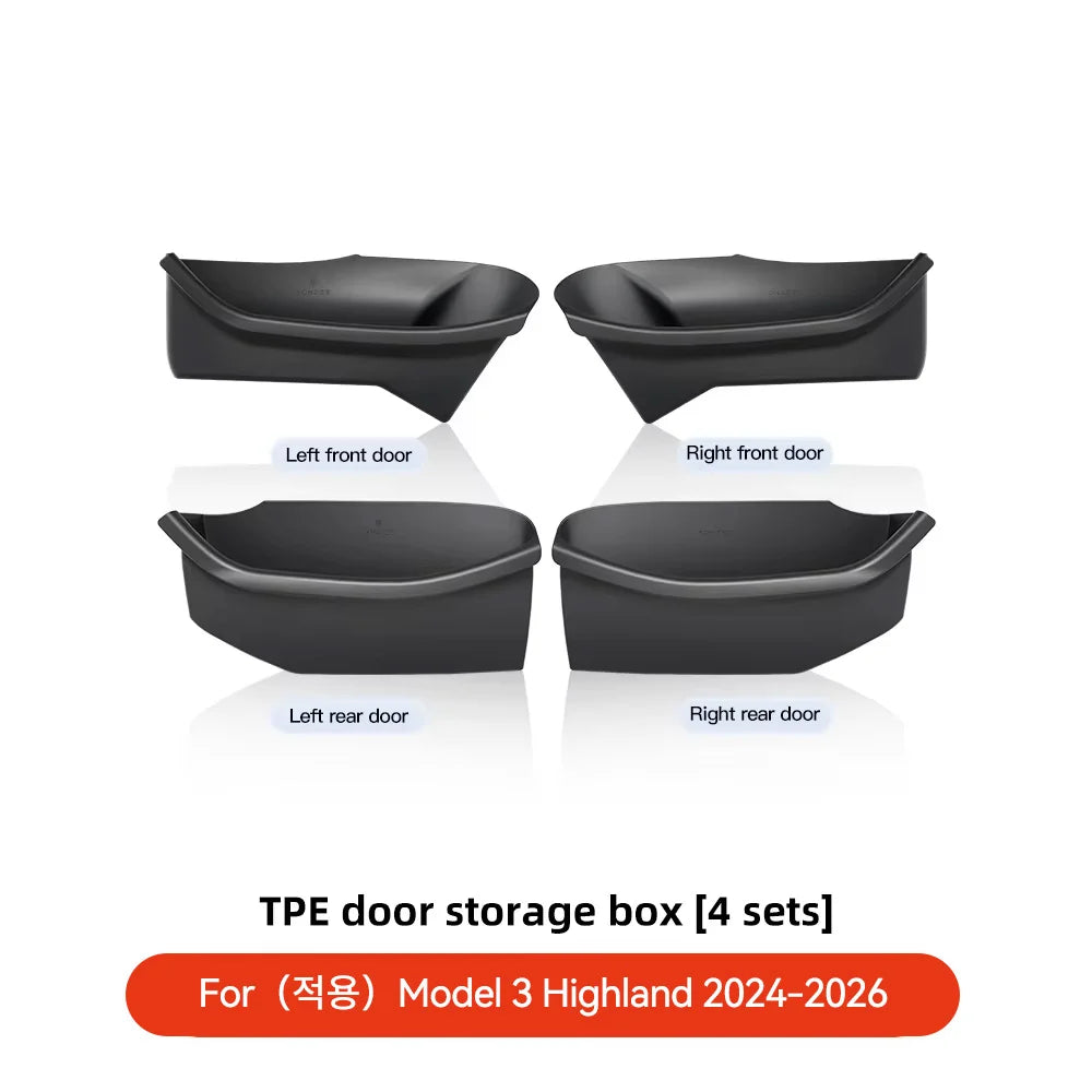 YZ Full-Cover Door Side Storage Box for Tesla Model 3 Y YL Juniper Highland | Interio alternate view