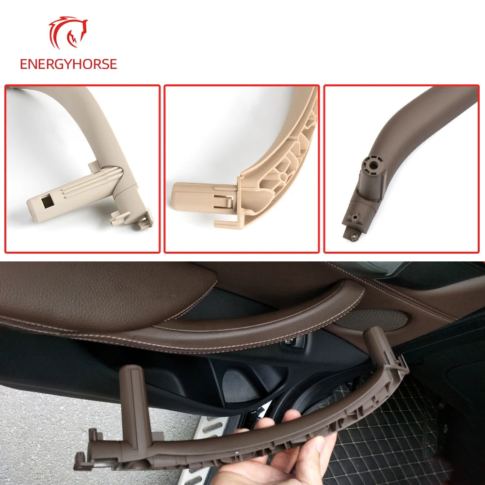 Car Inner Door Handle Trim Pull Grab Panel Handle For BMW F15 F16 F85 F86 Interior Doo close-up view