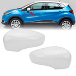 Glossy Black/White Car Side Door Rearview Mirror Cover Cap For Renault Clio 4 Mk4 / Zoe / Captur 2012-2019 Door Wing Mirror Case