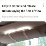 Car Interior Mirrors Sun Visor Plate LED HD Makeup Mirror for Girls Women Rechargeable Fill Light Universal Thin Vanity Mirror