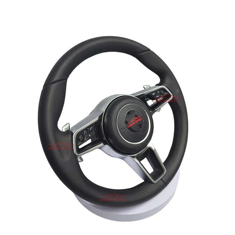 Customized Leather Car Steering Wheel For Porsches 911 996 Cayenne 958 718 Boxster 918 Cayman Macans Panamera Taycan GT RS 970