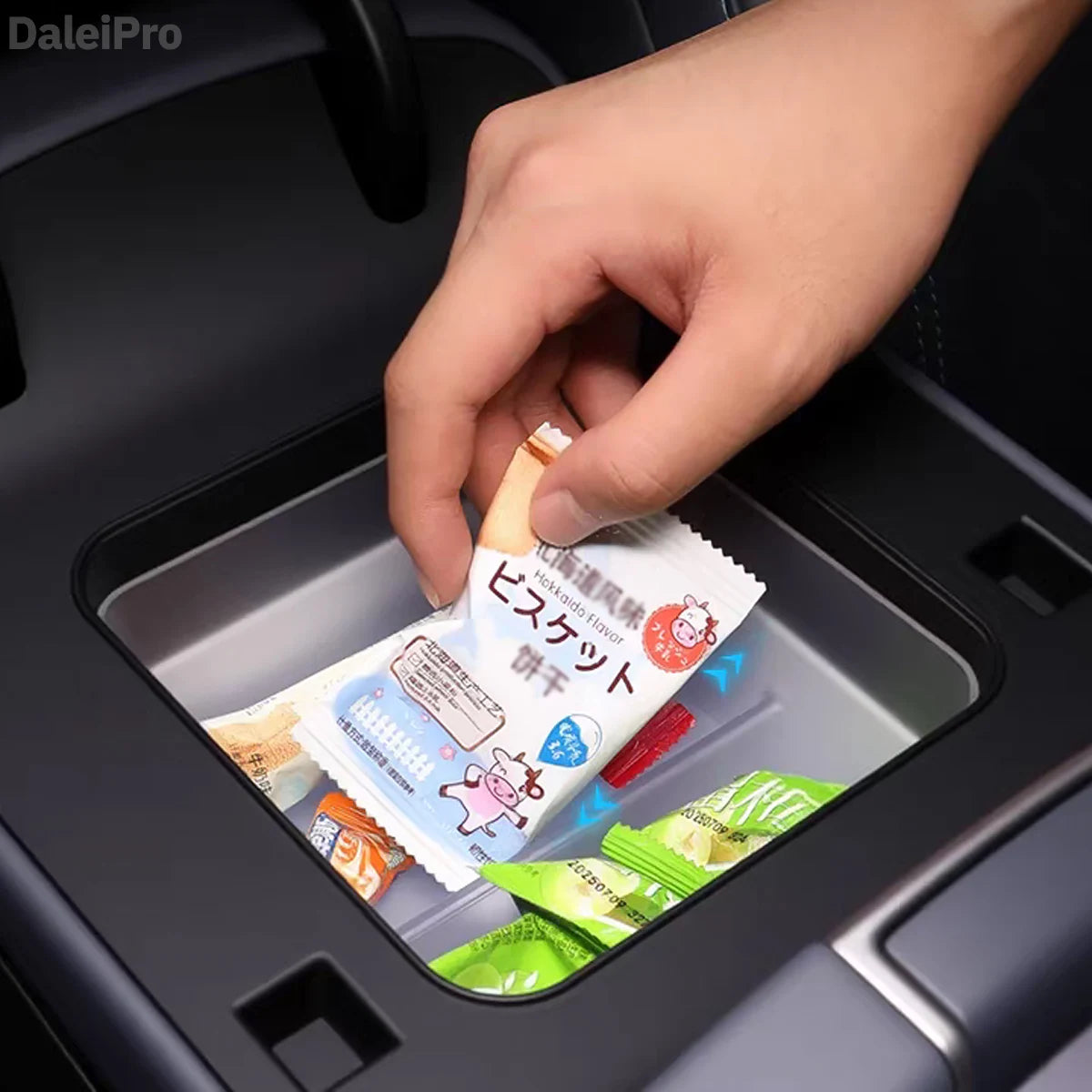 For BYD Leopard 5 2024-2026 Car Infotainment Display Rear Storage Box Center Console Lower Storage Box Charger Panel Protective