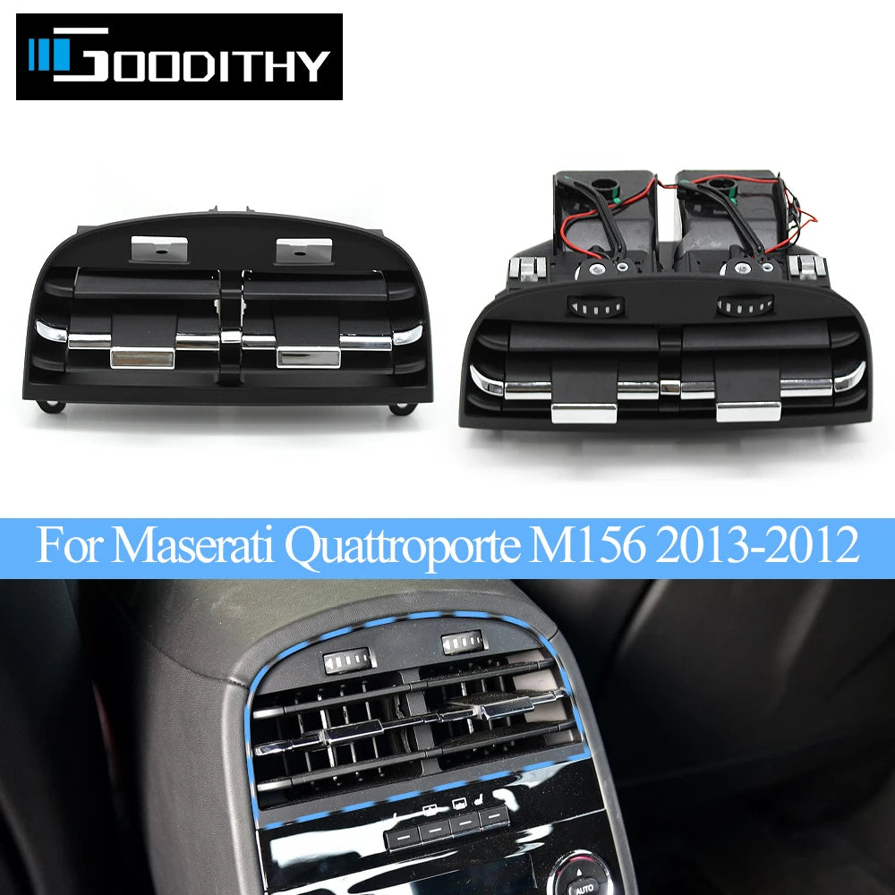 M156 Car Rear AC Vent Assembly Grille Outlet Cover Panel Slider Clip Repair Kit For Maserati Quattroporte 2013-2020 670011357