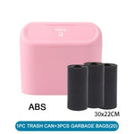 Car Trash Can With Lid, Leak-Proof Mini Car Accessories close-up view