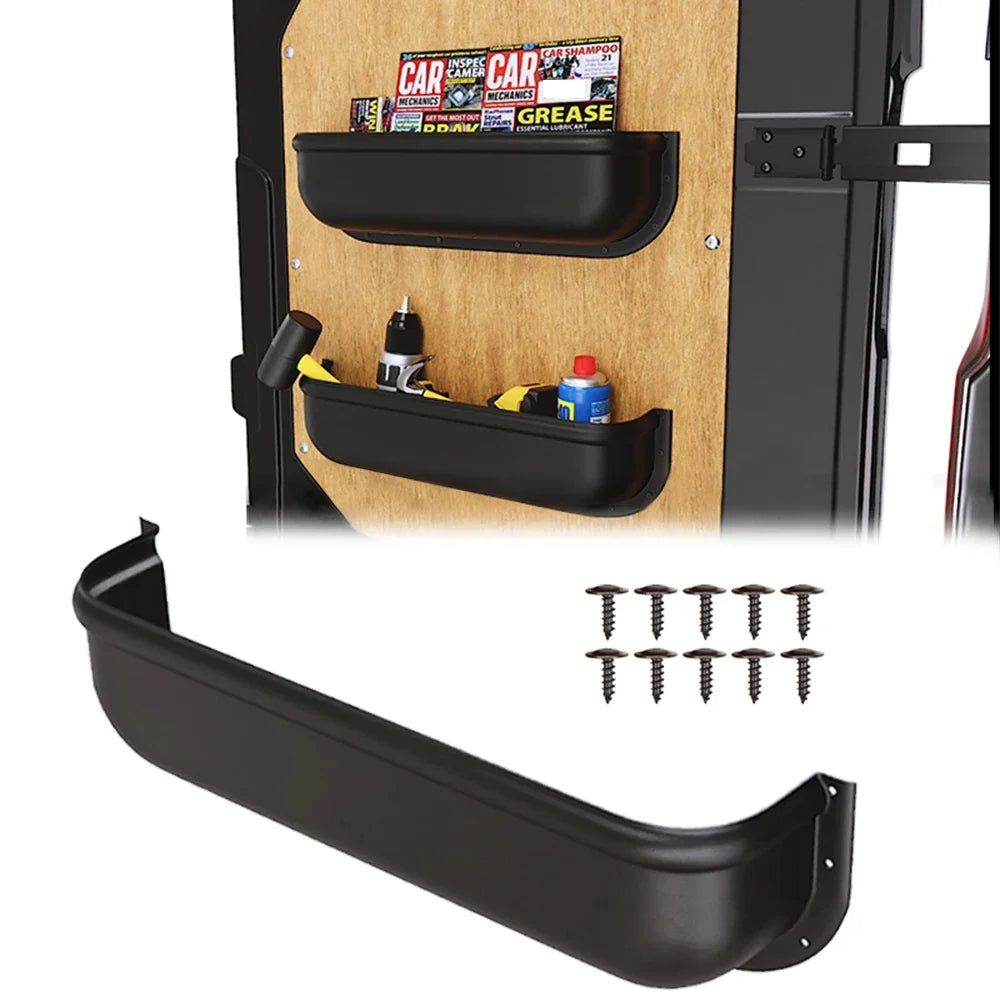 Car Door Handle Storage Box For Van Camper Universal Fit Door Panel Tray Armrest Organizer Cover Car