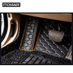 FTCHAAER Custom Car Floor Mats For KIA RIO K2 Auto Carpets Foot Coche Accessorie