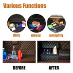 Car Trunk Organizer Box, Large Capacity, Auto Multiuse Tools, Storage Bag, Stowing, Ti close-up view