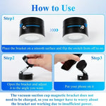 360° Rotation Vacuum Double Sided Magnetic Suction Cup Car Phone Holder Car Dashboa additional angle