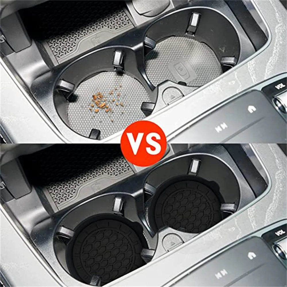 2PCS Car Cup Coaster | Non-Slip Spill Saucer