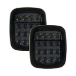 2pcs/set 16 LEDs Universal Tail Light Brake Reverse Light for Jeep Wrangler YJ TJ CJ (wi detail view