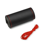Car Steering Wheel Cover Needles And Braid Thread Artificial Leather Car Covers Suite lifestyle view