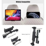 Telescopic Car Tablet Holder for Rear Row 4-12.9 Inch iPad lifestyle view