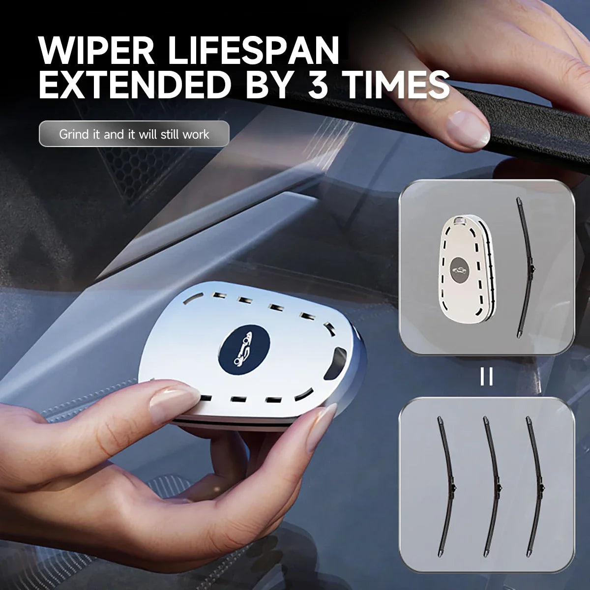 Car Wiper Service Tool Wiper Blade Rubber Strip Repair Vehicle Wiper Cutter Cleaning lifestyle view