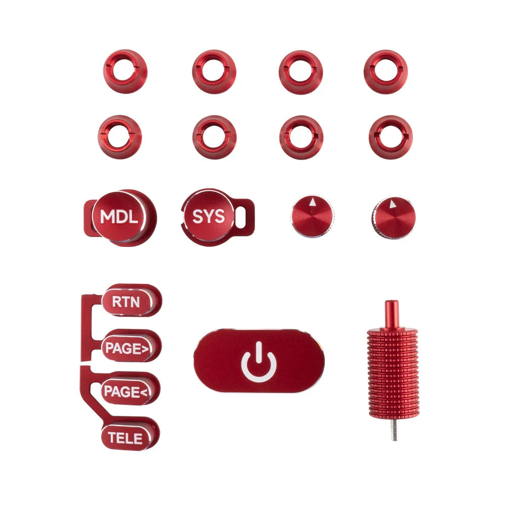 RadioMaster TX16S MK3 CNC Aluminium Switch Set close-up view