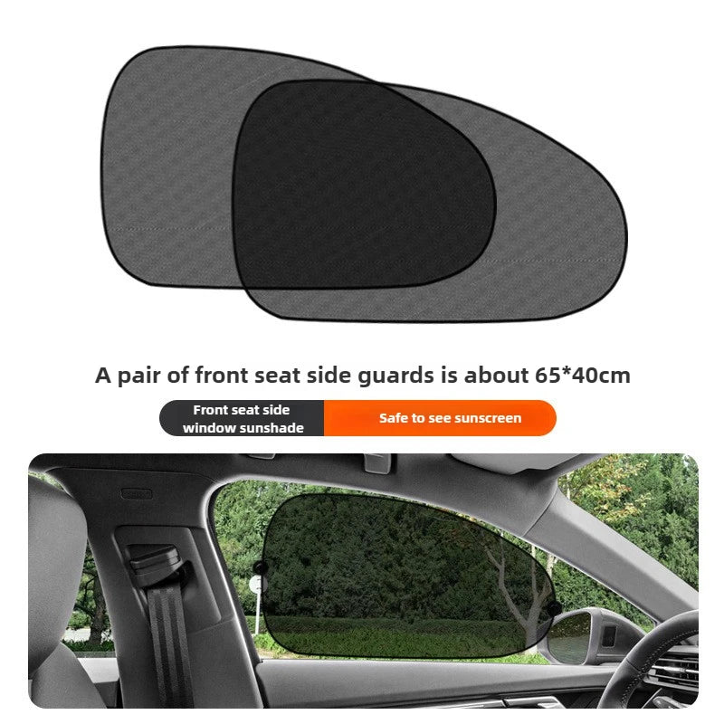 Car Sunshade | UV Blocking Mesh Side Window Sunscreen for Car additional angle