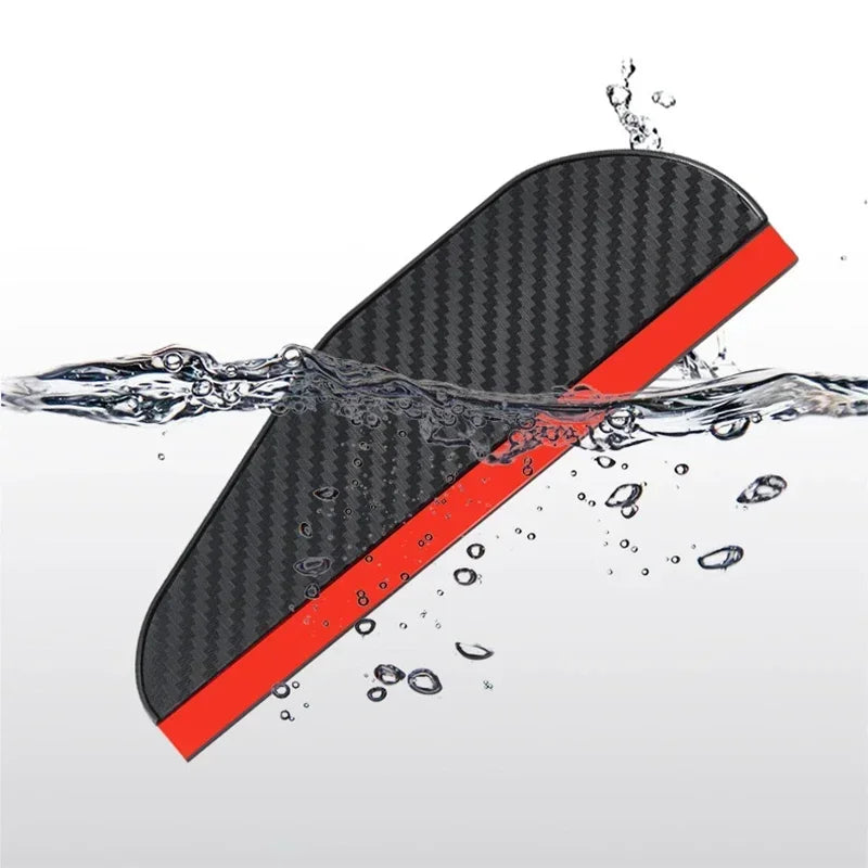 2PCS Car Rearview Mirror Rain Eyebrow Visor Carbon Fiber Car Rearview Side Snow Sun Visor Rain Cover Car Accessories