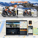Dual 2K Motorcycle DVR Camera | Front Rear Waterproof Dash Cam with WiFi GPS detail view